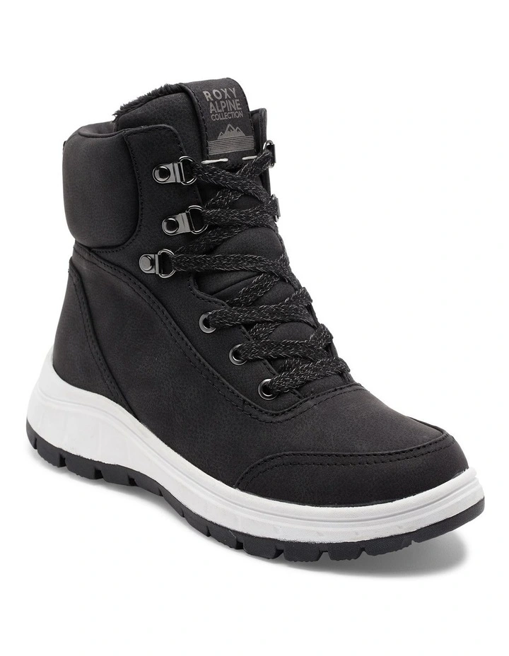 Karmel Lace-Up Boots in Black