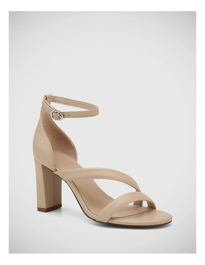 Rosse Leather Sandal in Pale Porcelain