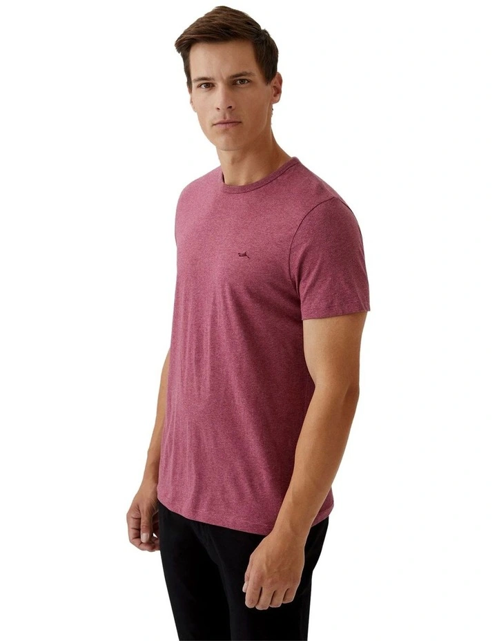 Ben Organic Cotton Crew Neck T-shirt in Red