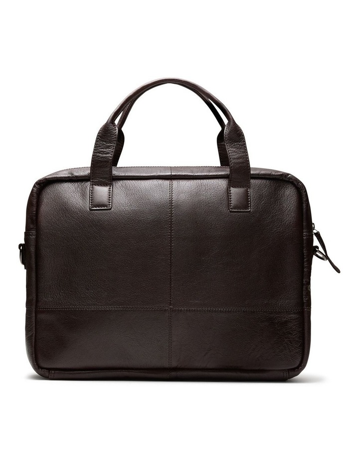Hugo Leather Briefcase in Dark Brown