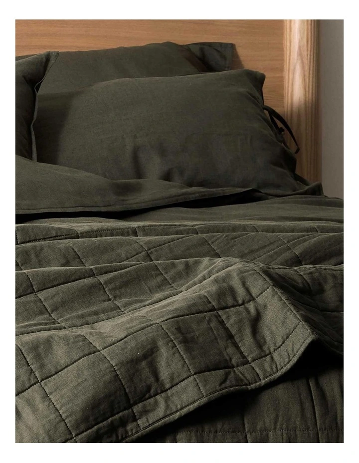Maison Vintage Coverlet in Forest