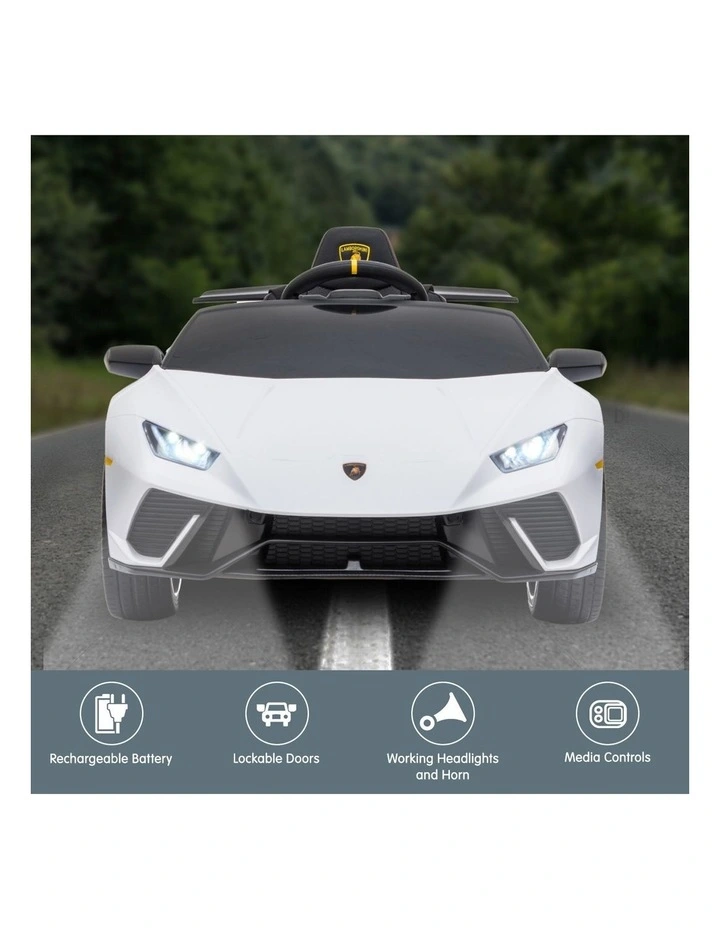 Lamborghini Ride On Car in White