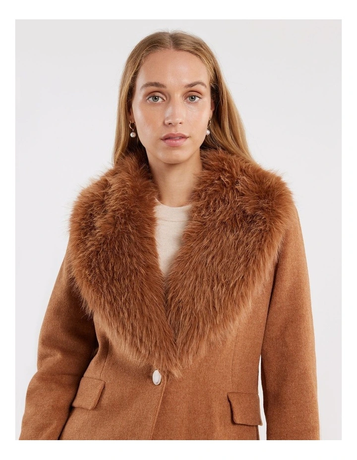 Oracle Longline Coat in Brown