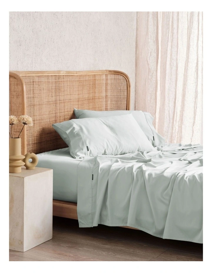 Nara Bamboo Cotton 400TC Sheet Set in Sky