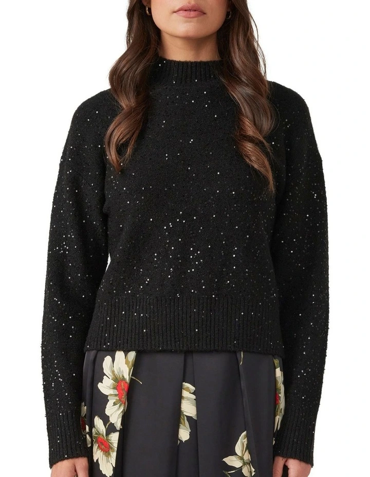 Night Sparkle Knit in Black