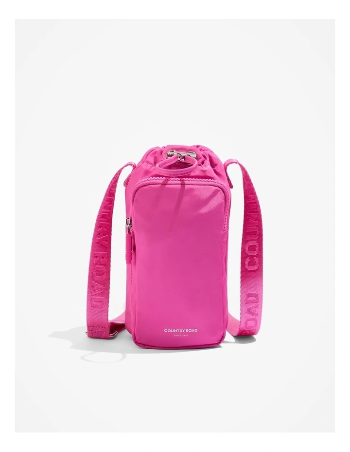 Drink Bottle Crossbody Bag in Pink Punch