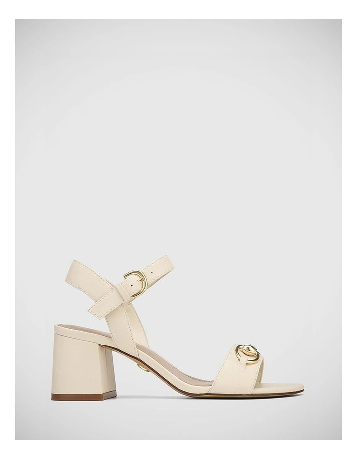 Karter Leather Sandal in Ivory