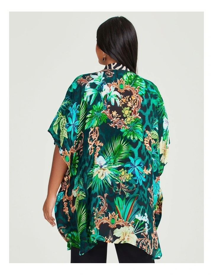 Natural Zambia Kimono in Print