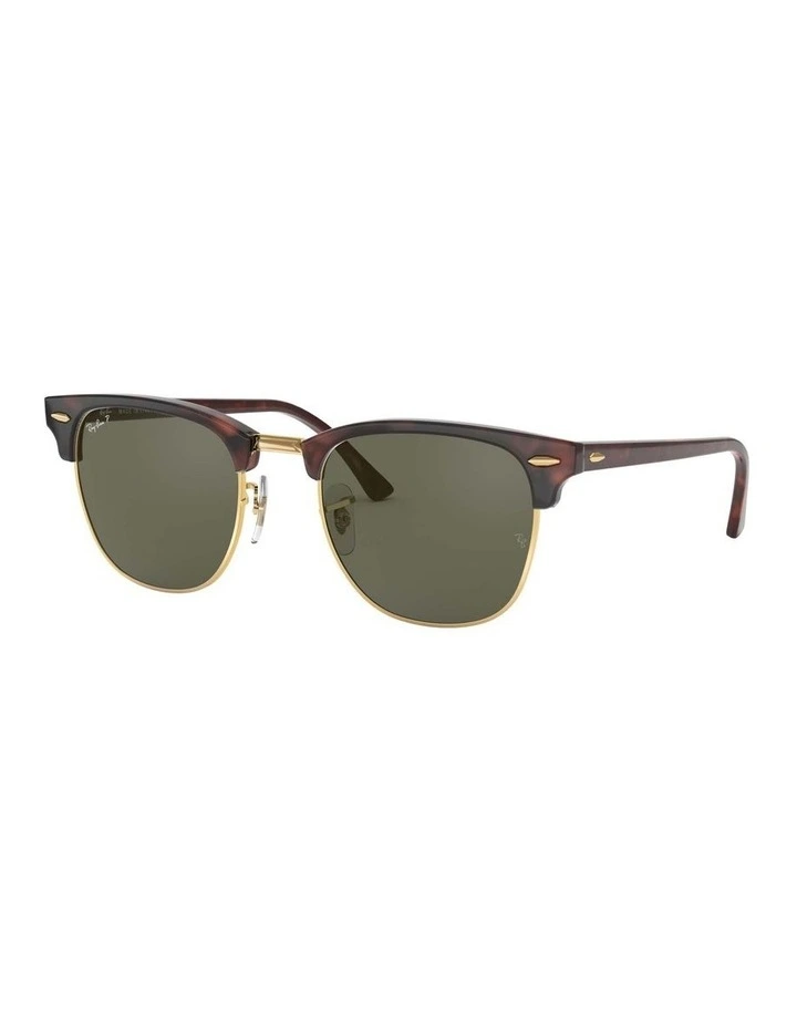 Clubmaster Brown RB3016 Polarised Sunglasses