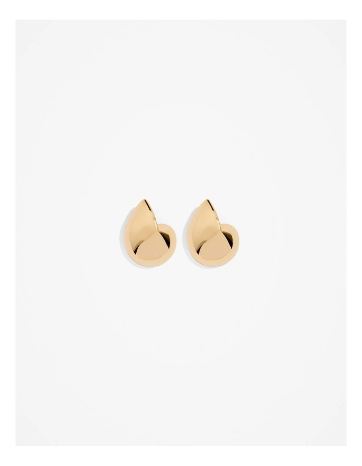 Fold Stud Earring in Gold