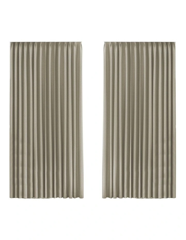 2XBlockout Chenille Blackout Draperies Curtains Eyelet Day 240x250 in Coffee