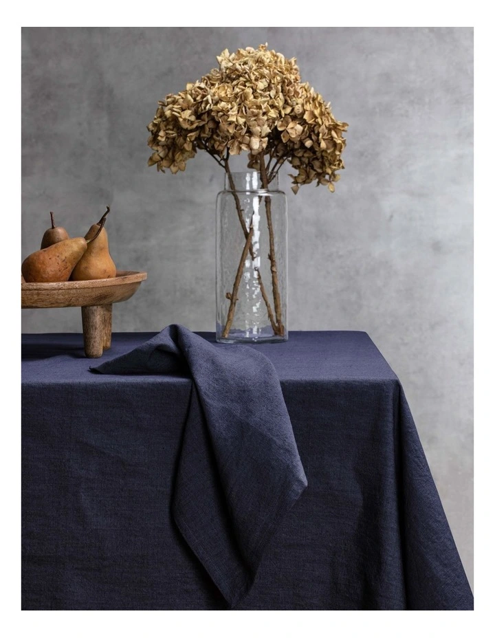 Lina Tablecloth 300cm in Navy