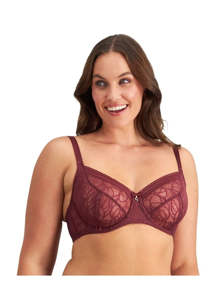 Mysterious Underwire Bra in Windsor Wine