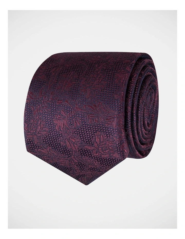 Paisley Silk Tie Red
