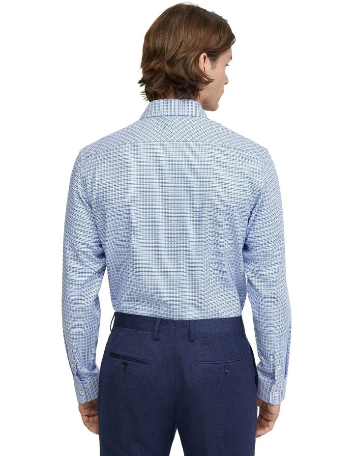 Islington Dobby Shirt in Blue