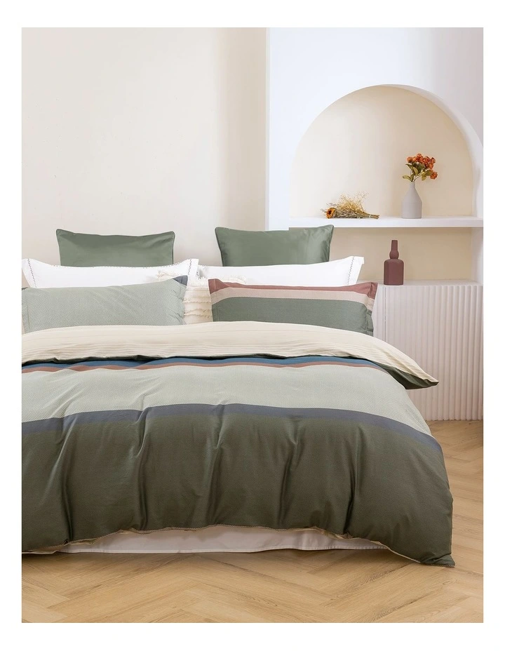 Cotton Reversible Quilt Cover Set in Canyon
