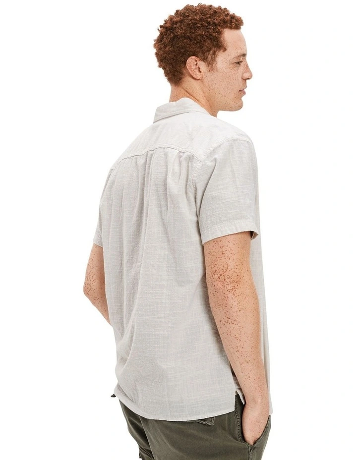 Button-Up Resort Shirt in Cream