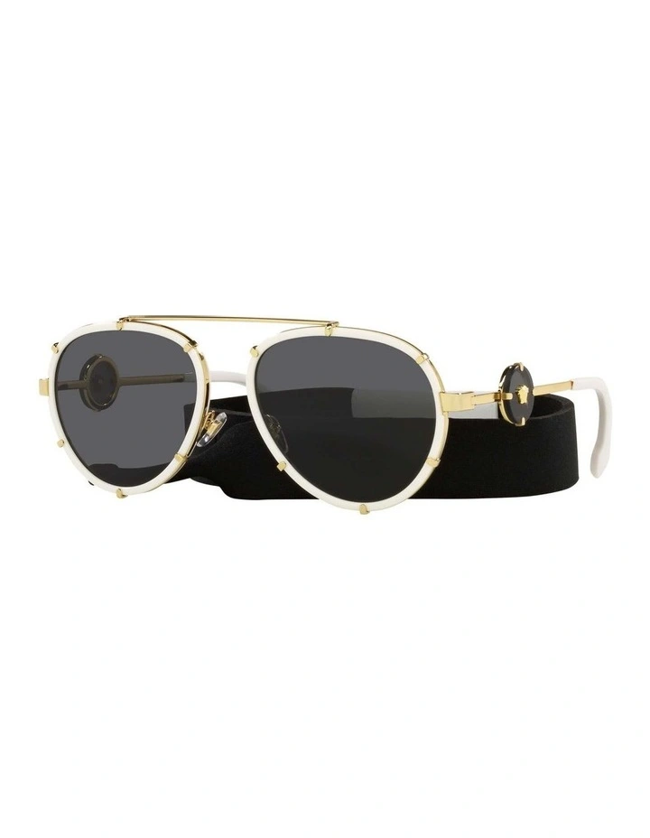 VE2232 White Sunglasses