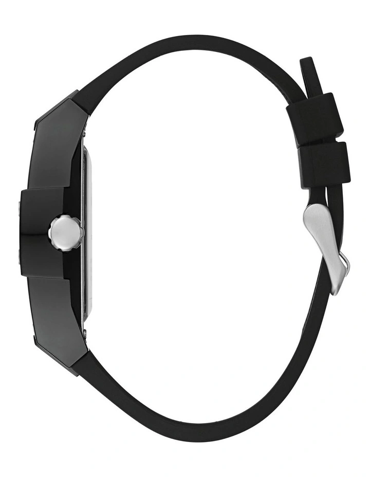 Phoenix Black Silicone Skeleton Watch