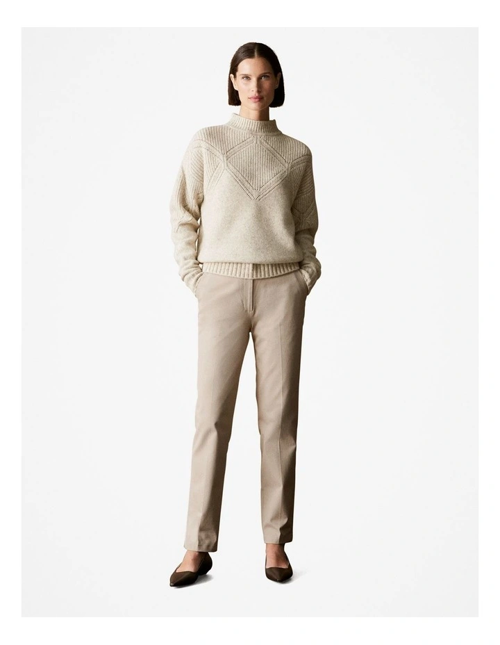Cotton Blend Bi-stretch Pant in Nutshell