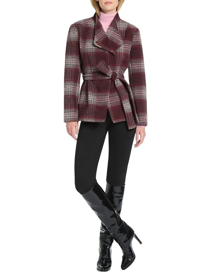 Ante Check Wool Jacket in Multi