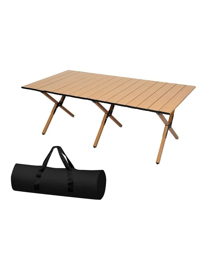 Foldable Camping Table in Oak