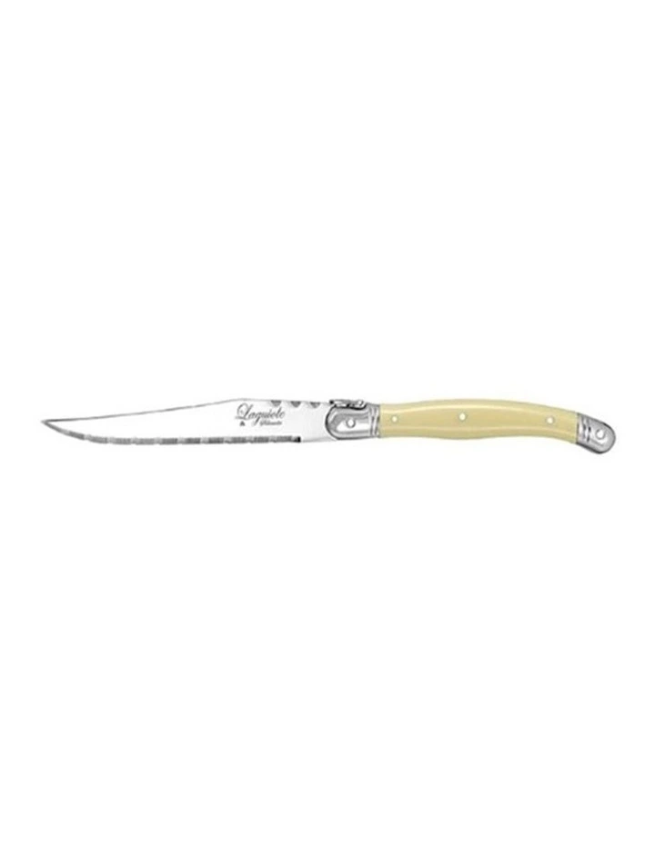 Stainless Steel Steak Knife Set 12 Pack 23.5cm in Ivory