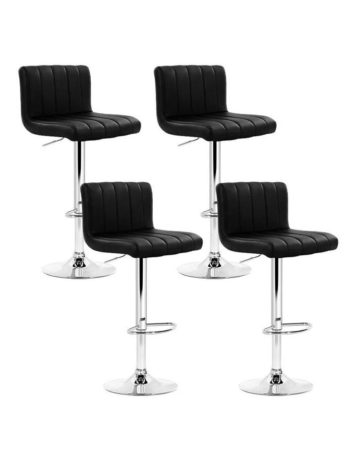 Dining Chairs Barstool x4 in Black