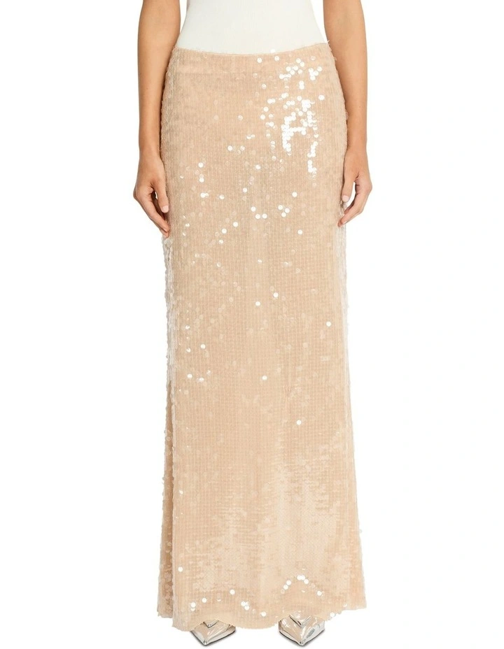 Midnight Kiss Skirt in Nude
