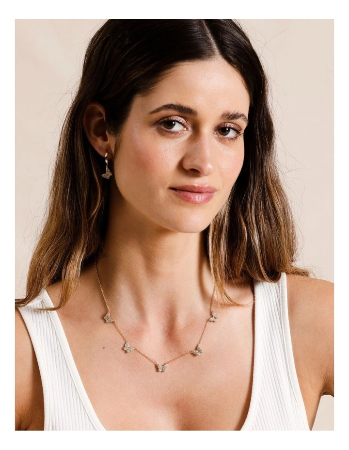 Butterfly Necklace in Gold