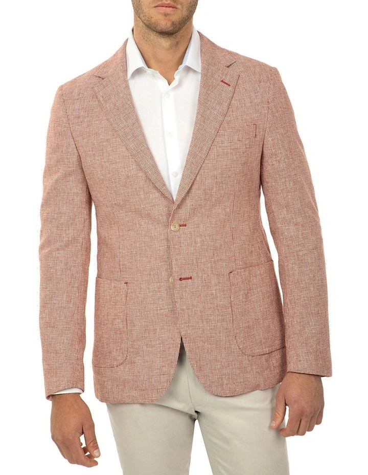 Tailored Fit Houndstooth Randal Jacket