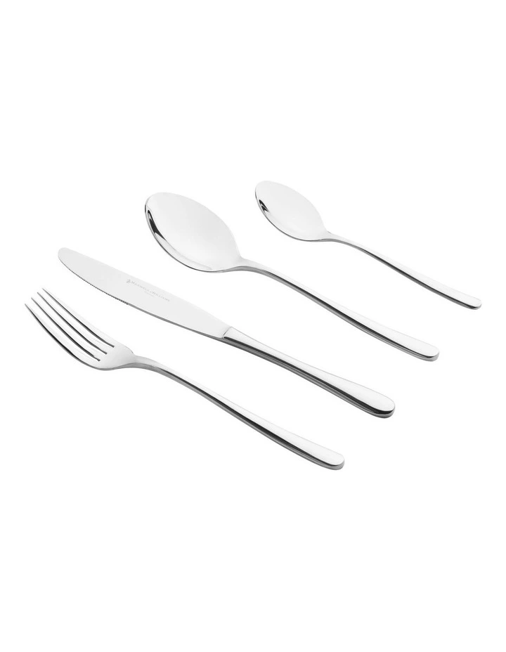 Leveson Cutlery Set Gift Boxed 24 Piece in Silver
