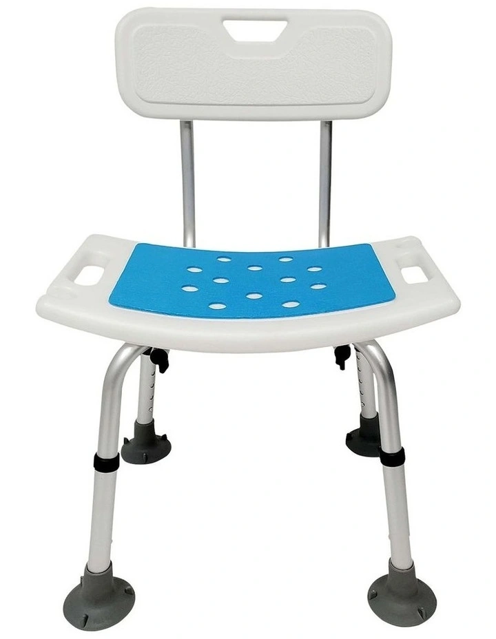 Shower Chair With Head Holder in White