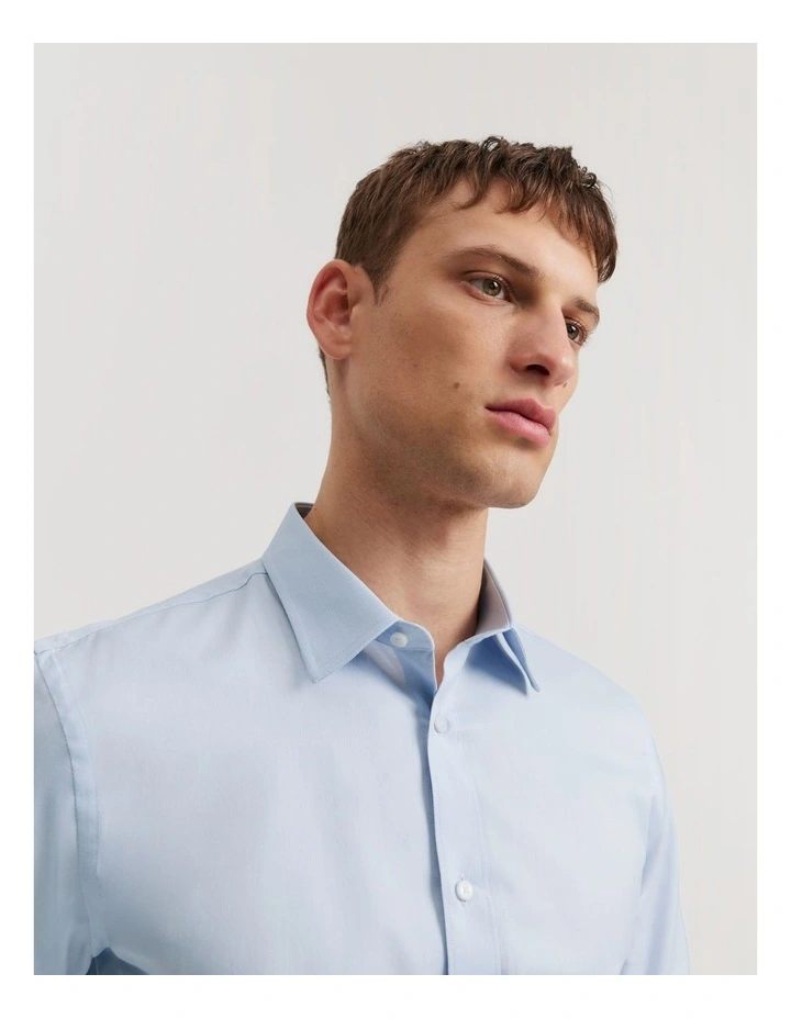 Slim Fit Oxford Shirt in Sky Blue