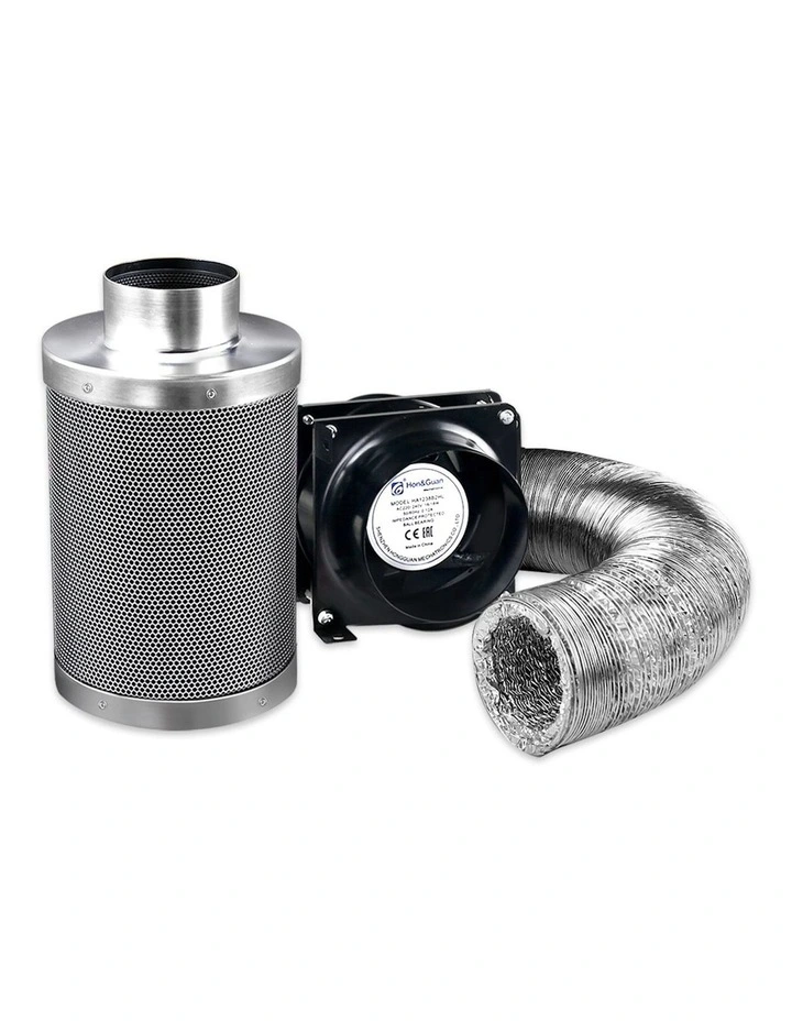 Ventilation Fan and Active Carbon Filter Ducting Kit 6"inch