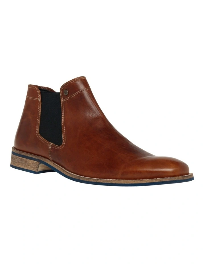 Drake Leather Ankle Boot in Tan