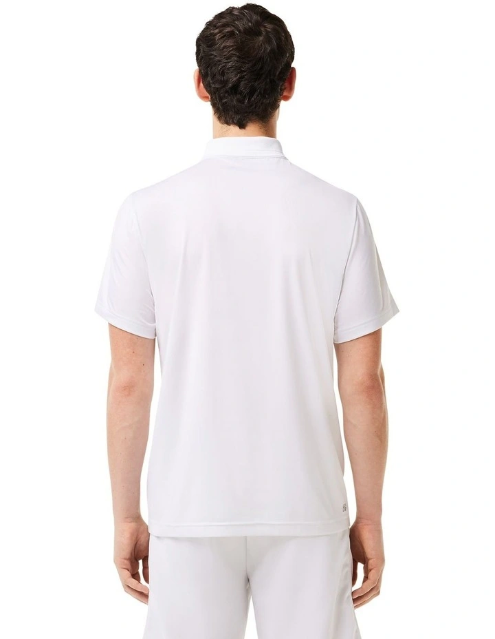 Heritage Stretch Jersey Polo Shirt in White