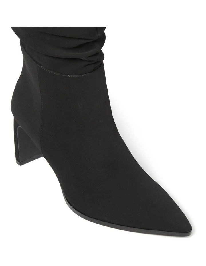 Rhiannon Ruched Over The Knee Boots in Black