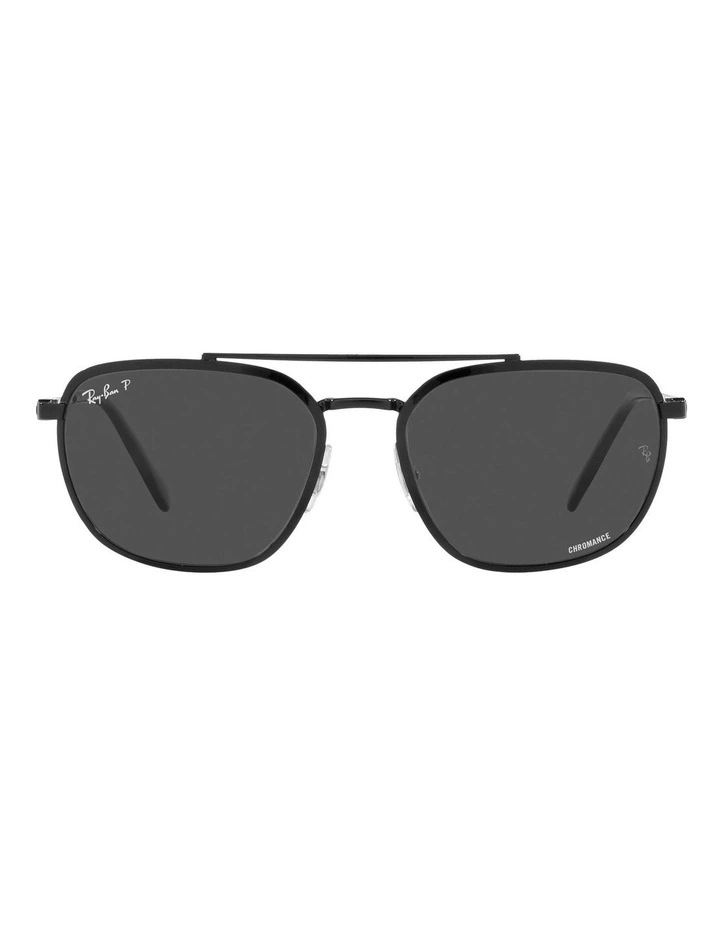 RB3708 Chromance Polarised Sunglasses in Black