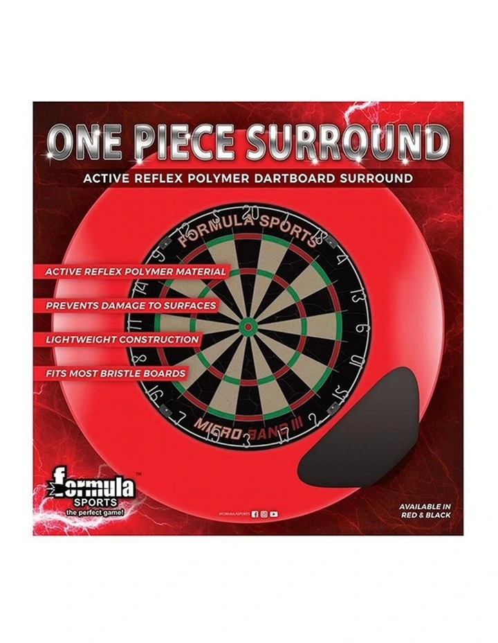 Polymer Surround Wall Protectant For Dartboards One Piece in Black