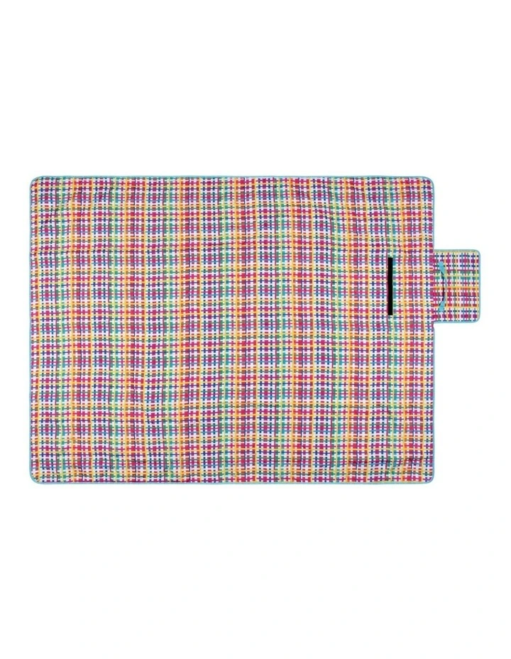 Donna Sharam Byron Quilted Picnic Blanket 150x200cm in Multi