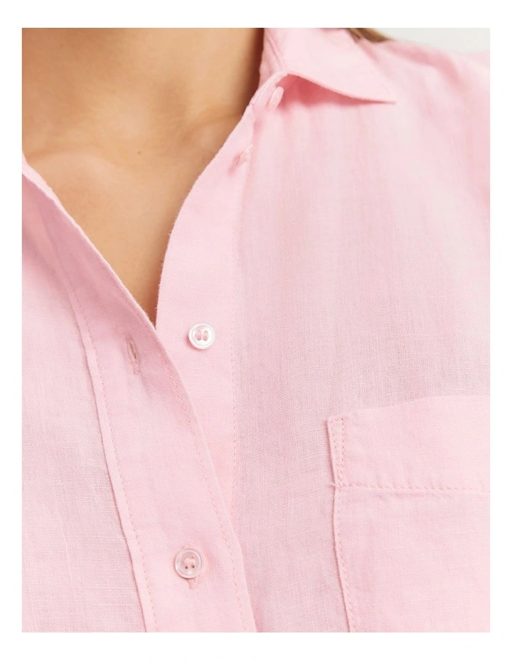Organically Grown Linen Shirt in Bloom