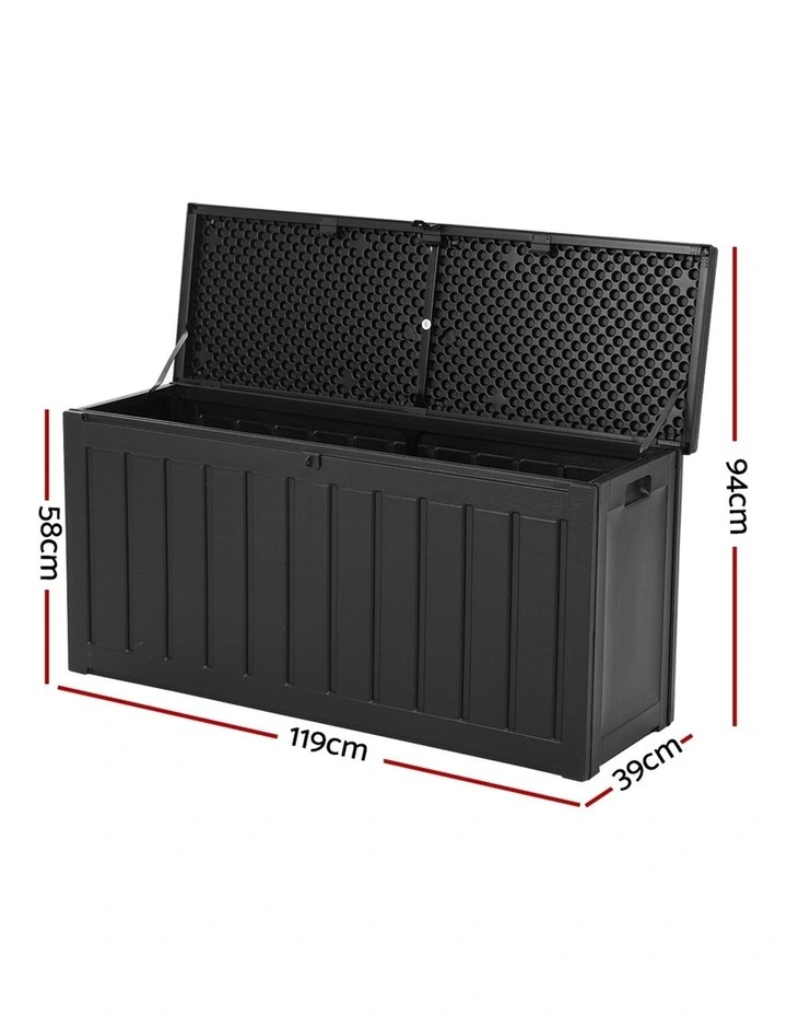 240L Outdoor Storage Box Black