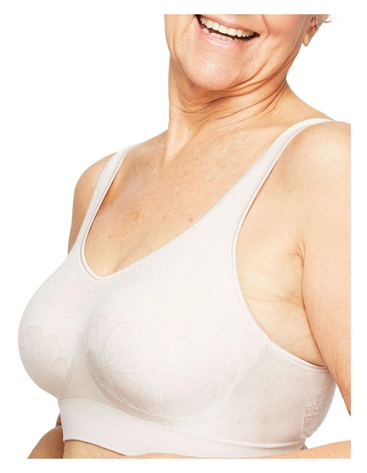 Flex It Contour Floral Bra in Pink