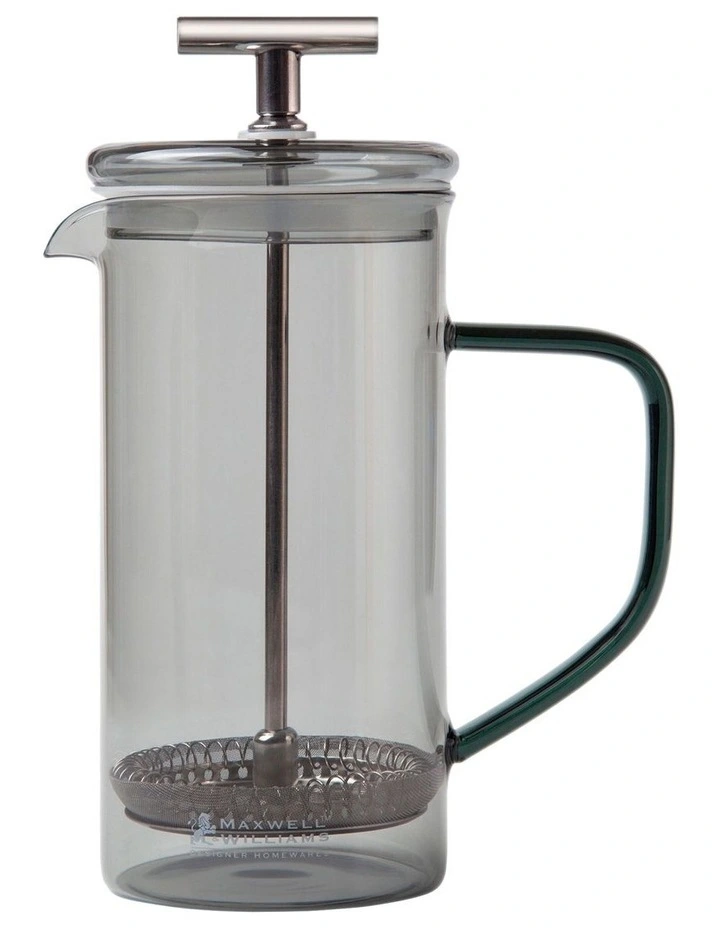 Gift Boxed Blend Sala Glass Plunger 350ml in Charcoal