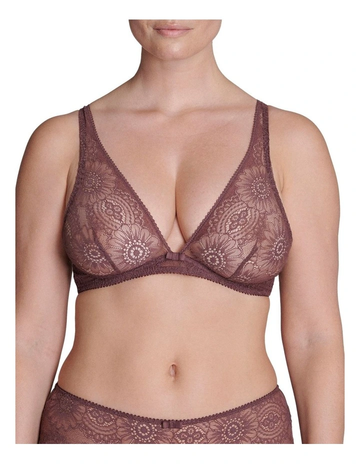 Embleme Soft Cup Triangle Bra in Brown