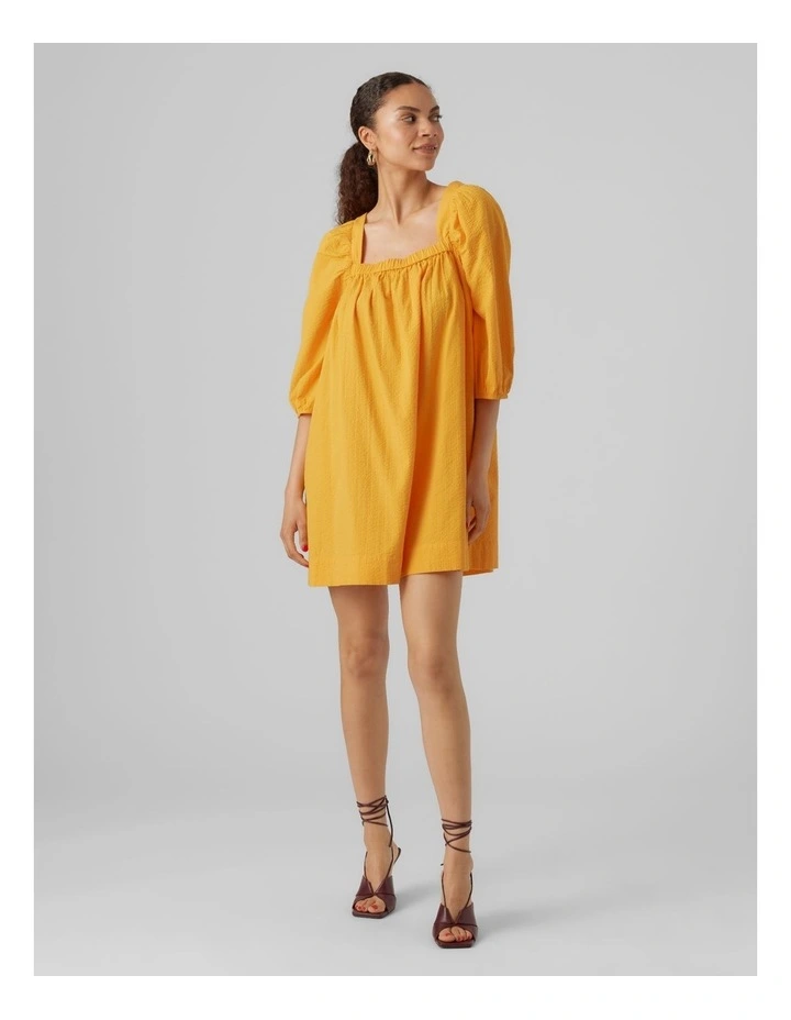 Macia Cotton Dress in Yellow