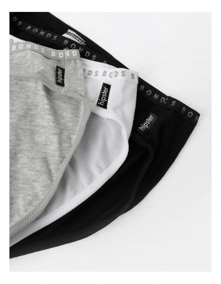Hipster Bikini 3 Pack in Grey