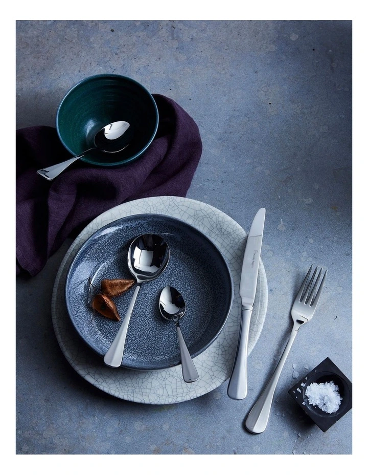 Baguette 30 Piece Cutlery Set in Silver