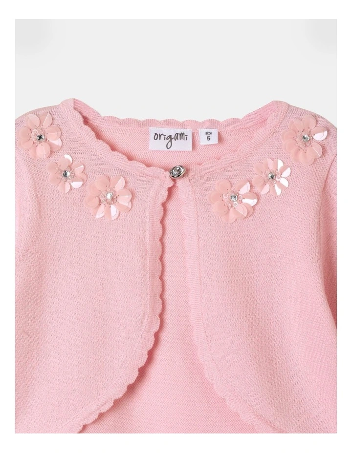Rosie Bolero Cardigan in Light Pink